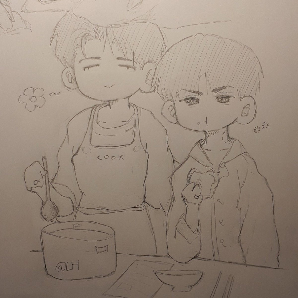 linh_hoangbao's tweet image. Made breakfast for 'Dinner'๐บ๐ณ๐ฐ
#ํ์ด๋ฐฑ #payback #drawingpractice