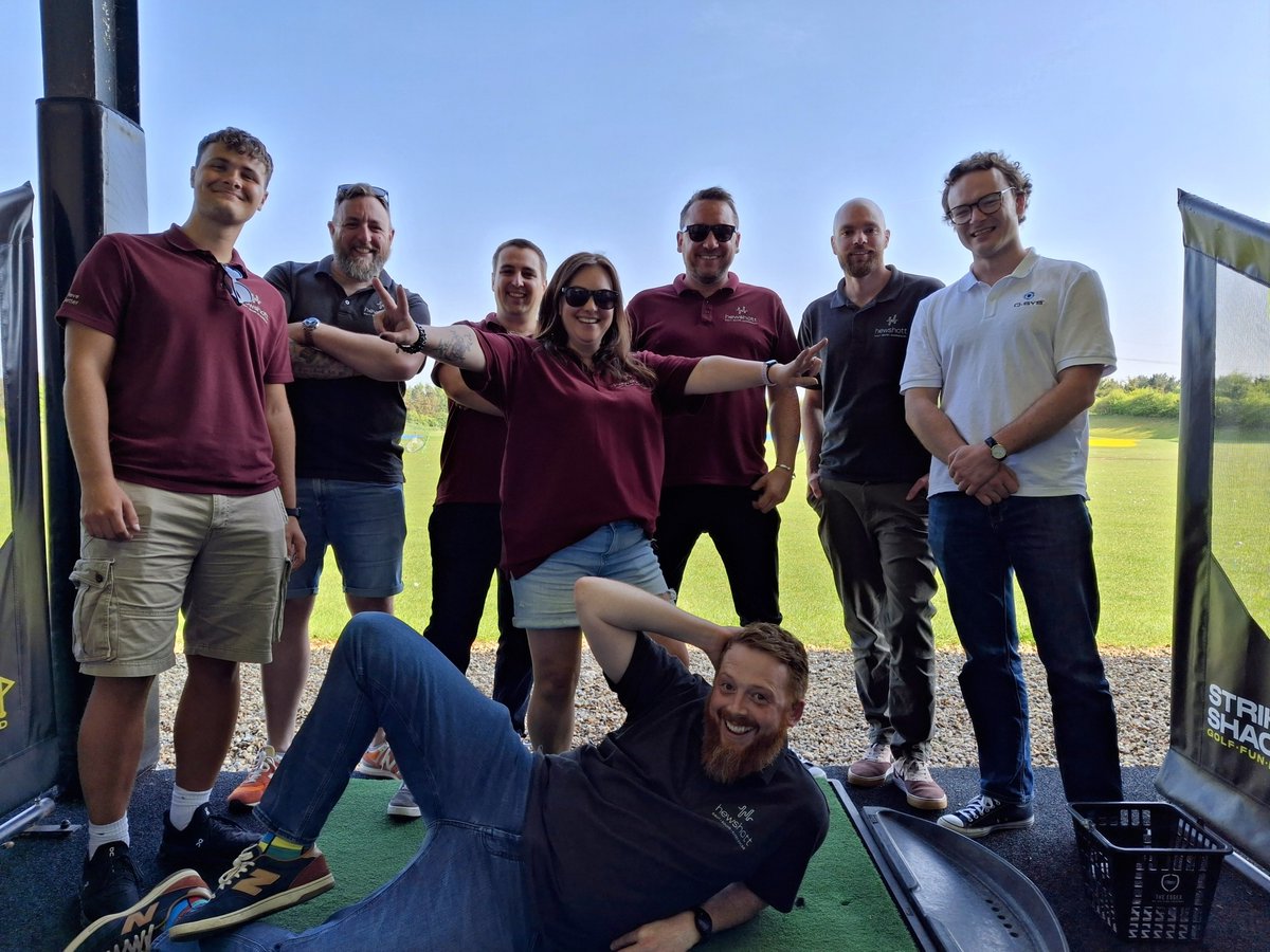 A close team is a strong team, and our UK socials committee brought us together at the local driving range near our new office. We were even joined by Adam from QSC, who gave us all some great tips to improve our swing (some needed it more!).

#Hewshott #BelieveInBetter