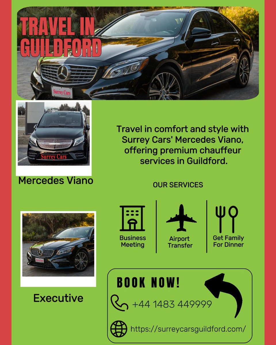 Surrey Cars &amp; Corporate Travel offers premium transport services tailored for both personal and business needs, combining comfort, reliability, and professionalism.  surreycarsguildford.com #SurreyCars #CorporateTravel #ExecutiveTransport #LuxuryTravel #AirportTransfers