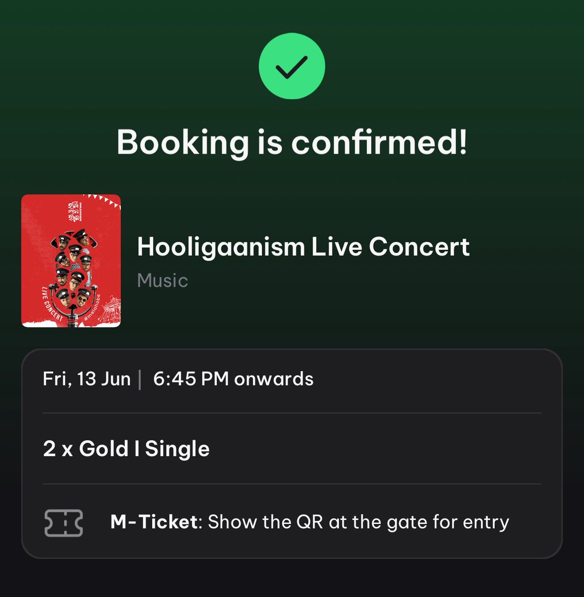 I booked first two tickets ;)