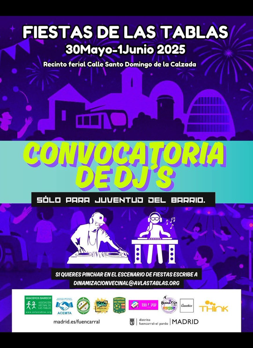 EdPublicaTablas's tweet image. Fiestas en #LasTablas. Se buscan #DJs facebook.com/share/p/15L2n2…