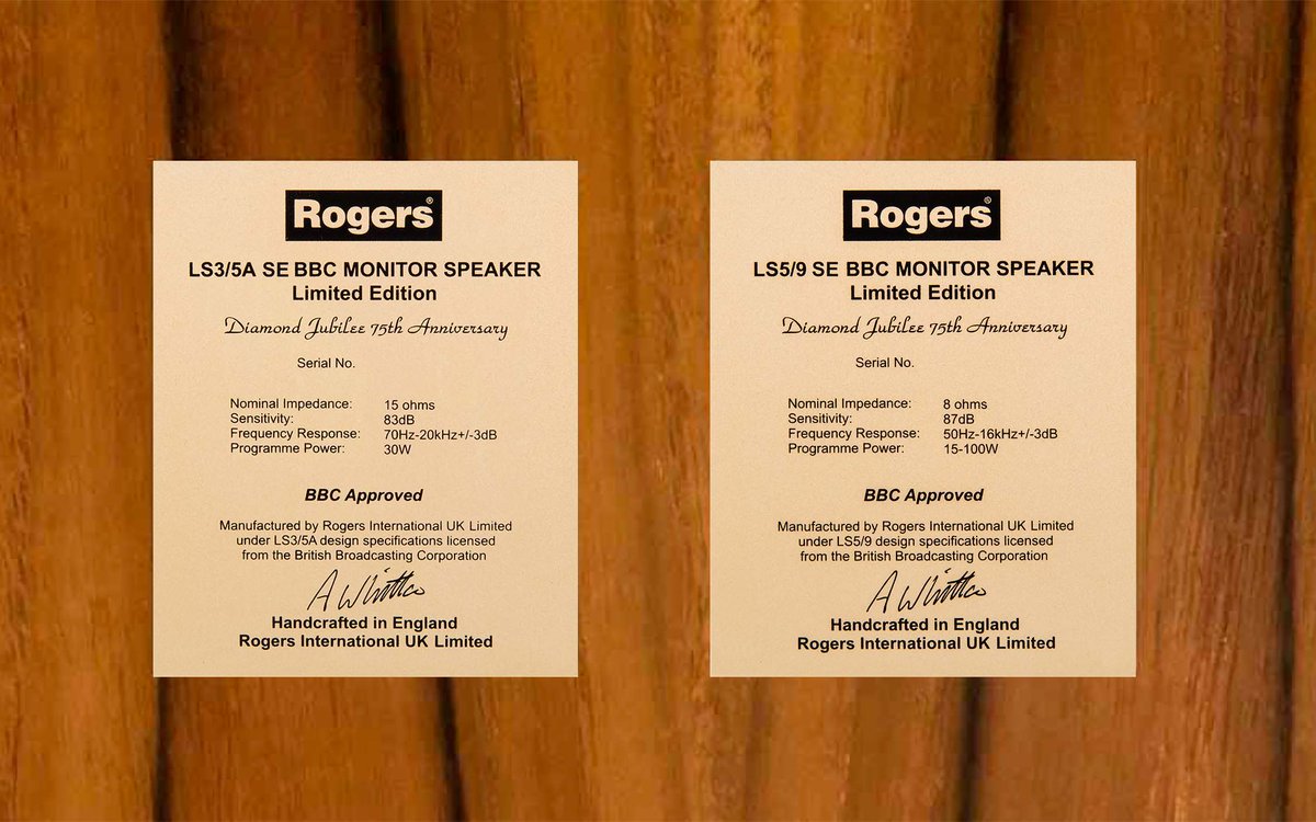 【Rogers 推出 LS3/5A 75 週年紀念版與 LS5/9 75週年紀念版揚聲器】
#ilovehifi #Rogers #BBC #LA35A #LS59 #SE #75th #限量版 #Panzaholz #天然柚木貼皮 #音色細膩 #精準的細節解析力
Read the full article here: reurl.cc/5Ka97M