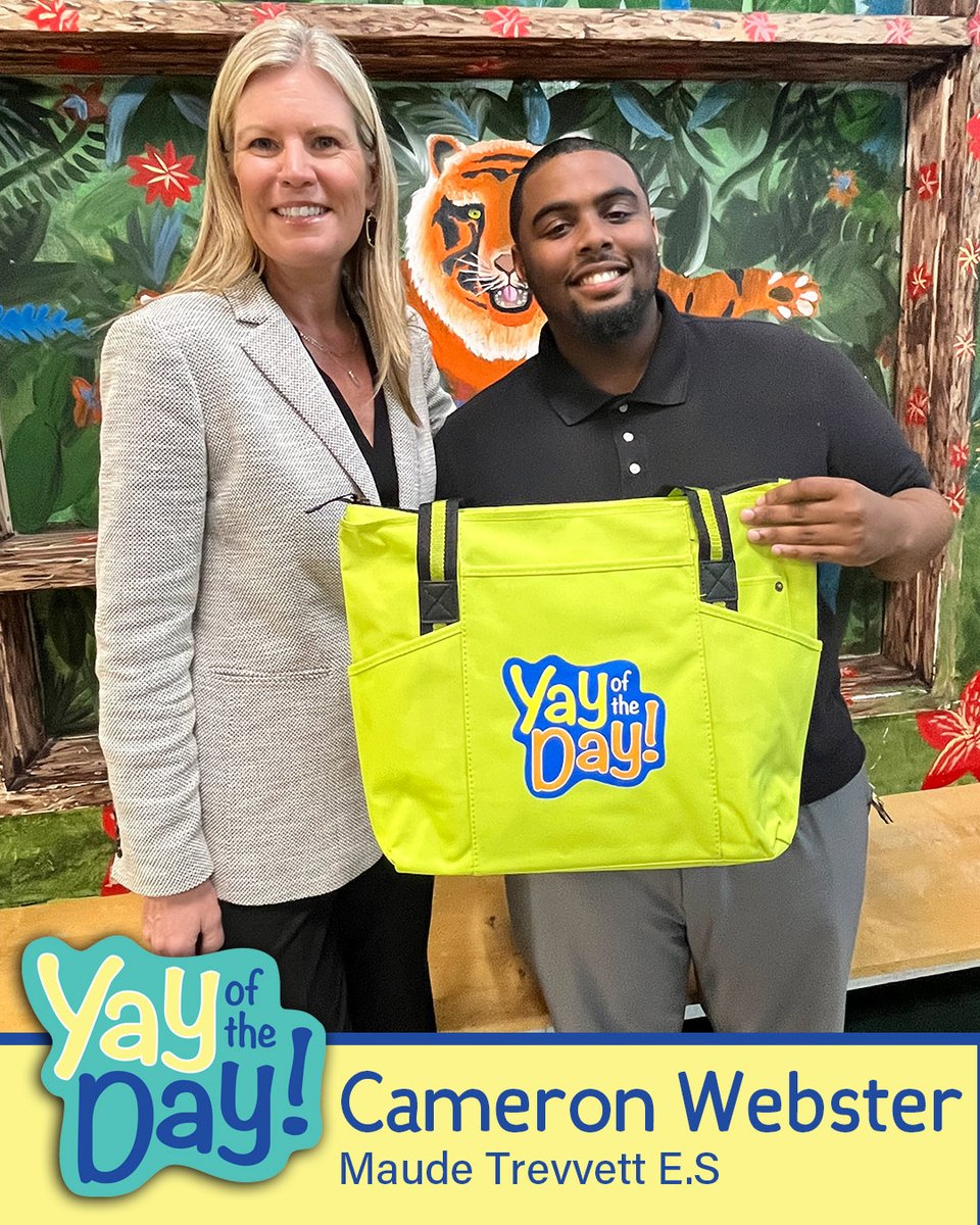 YAY CAMERON WEBSTER! The fifth grade teacher at Trevvett ES is today's "Yay of the Day" honoree! Superintendent Amy Cashwell honored him recently. 🌟

"Mr. Webster jumps in with a smile wherever he sees a need."

• No. 83 in a series. Read more at henricoschools.us/yay-of-the-day.