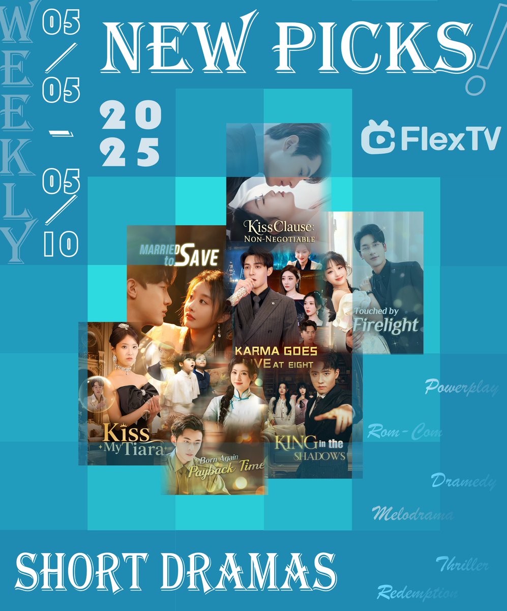 FlexTV Weekly Premiere Highlights (May 5–10) | Urban Heartbreak, Defiant Fates, and Redemption of the Soul🚗
From May 5 to 10, FlexTV, the global short drama platform under Mega Matrix Inc. (NYSE American: MPU), released seven new English-language mini-series. These titles center