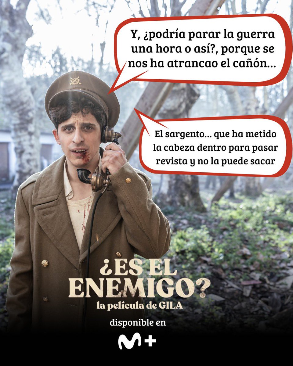 ¡#EsElEnemigo #LaPelículaDeGila disponible en plataformas! El legado del humorista Miguel Gila en una emocionante fábula optimista dirigida por <a href="/alexis_morante/">Alexis Morante</a>. “Película antibelicista que desprende una lectura muy actual hacia la escucha” (<a href="/Filmand_/">filmAnd</a>).