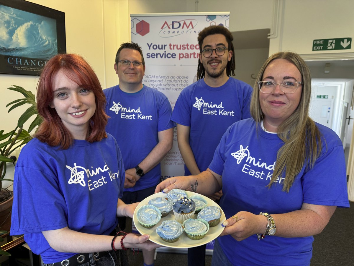 Baking enthusiasts Phoenix and Kayleigh joined <a href="/ADMComputing/">ADM Computing</a> staff to promote <a href="/EastKentMind/">East Kent Mind</a> this week and to encourage positive conversations around mental health. 

Join in by visiting: 
eastkentmind.org.uk/wearitblue

#WearItBlue 
#BakeItBlue