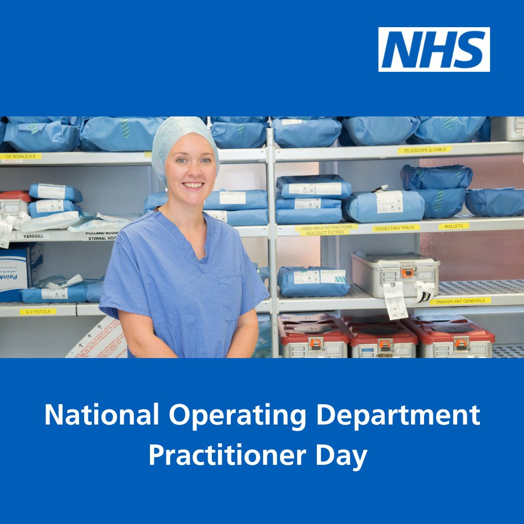 ODPs are vital members of the surgical team. They are involved in every phase of a person's surgery. 

You could apply for an ODP degree, or look for a degree apprenticeship. 

Find out more about becoming an ODP. 

healthcareers.nhs.uk/explore-roles/…

#ODPDay