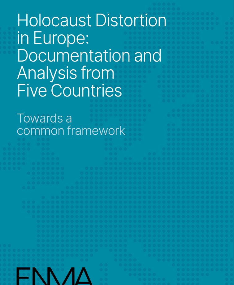 Worth reading: "Holocaust Distortion in #Europe: Documentation &amp; Analysis from 5 Countries" by ENMA - The report provides a comprehensive overview of current forms of Holocaust denial  &amp; distortion in #Poland, #Austria, #Germany, #Italy and #Czech.
Link: enma.eu/wp-content/upl…