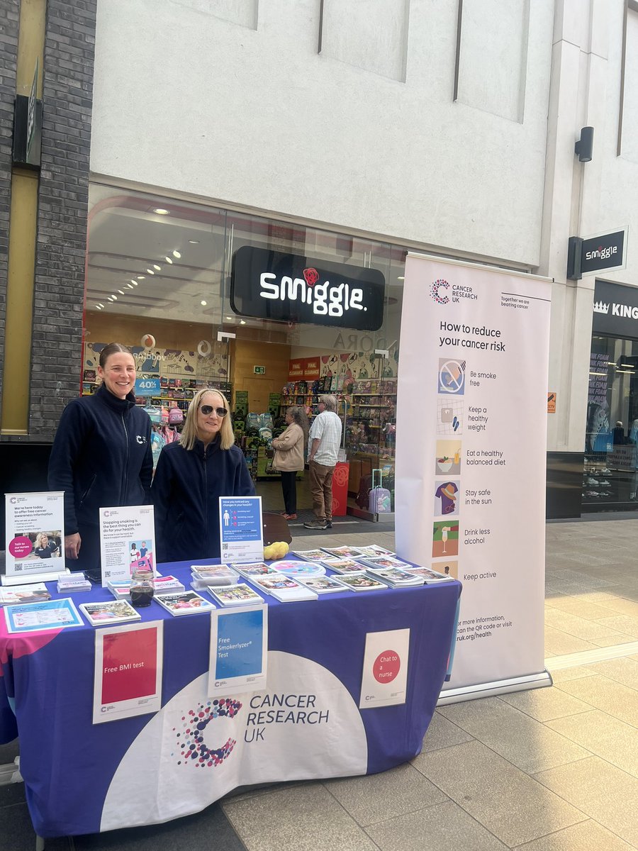 Cancer Research UK in Wales (@crukcymru) on Twitter photo Thank you to <a href="/JGriffithsLab/">John Griffiths MS</a>’s office for coming along to <a href="/CR_UK/">Cancer Research UK</a> Cancer Awareness Roadshow this morning in Newport.
Visit the Cancer Awareness Nurses until 4pm today at <a href="/friarswalk/">Friars Walk Newport</a> to chat about how to reduce the risk of cancer, spotting cancer early and the importance of Thank you to <a href="/JGriffithsLab/">John Griffiths MS</a>’s office for coming along to <a href="/CR_UK/">Cancer Research UK</a> Cancer Awareness Roadshow this morning in Newport.
Visit the Cancer Awareness Nurses until 4pm today at <a href="/friarswalk/">Friars Walk Newport</a> to chat about how to reduce the risk of cancer, spotting cancer early and the importance of