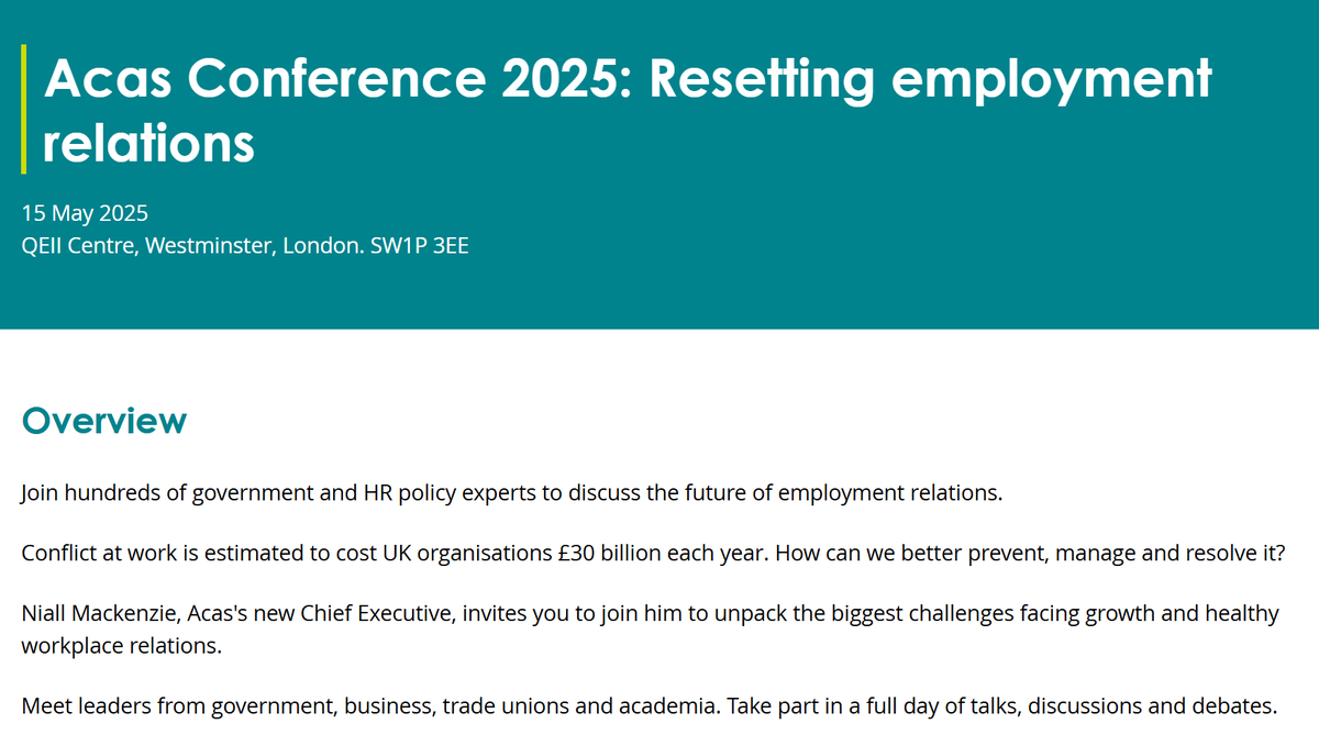 Institute for Employment Studies (@employmtstudies) on Twitter photo IPA director <a href="/nita_clarke/">nita clarke</a> will be speaking at the Acas Conference 2025, covering resetting employment relations to build healthy workplaces and grow a strong economy. A great opportunity to rethink workplace relations. For more information and to register: bit.ly/4dhb2v9 IPA director <a href="/nita_clarke/">nita clarke</a> will be speaking at the Acas Conference 2025, covering resetting employment relations to build healthy workplaces and grow a strong economy. A great opportunity to rethink workplace relations. For more information and to register: bit.ly/4dhb2v9