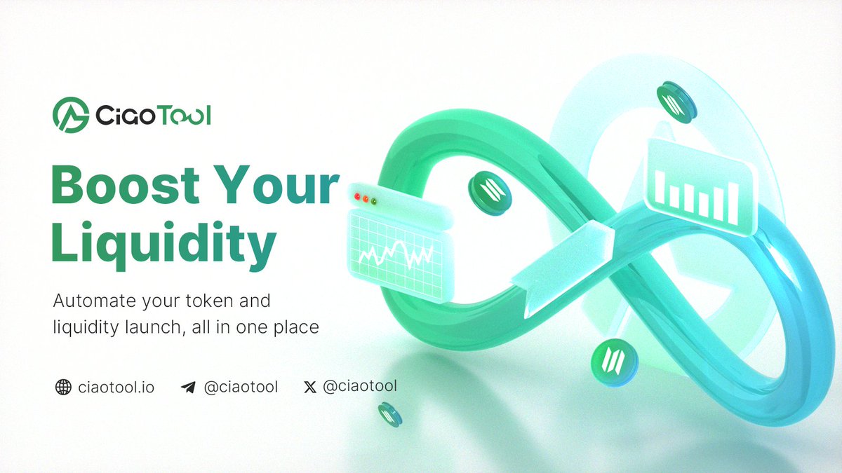 CiaoTool's tweet image. 🔄 Boost Your Liquidity
📈 Token launch = traffic funnel + trading boost
🌟 CiaoTool bridges airdrop and swap, all in one click
#CiaoTool #Liquidity #DevTool #Web3