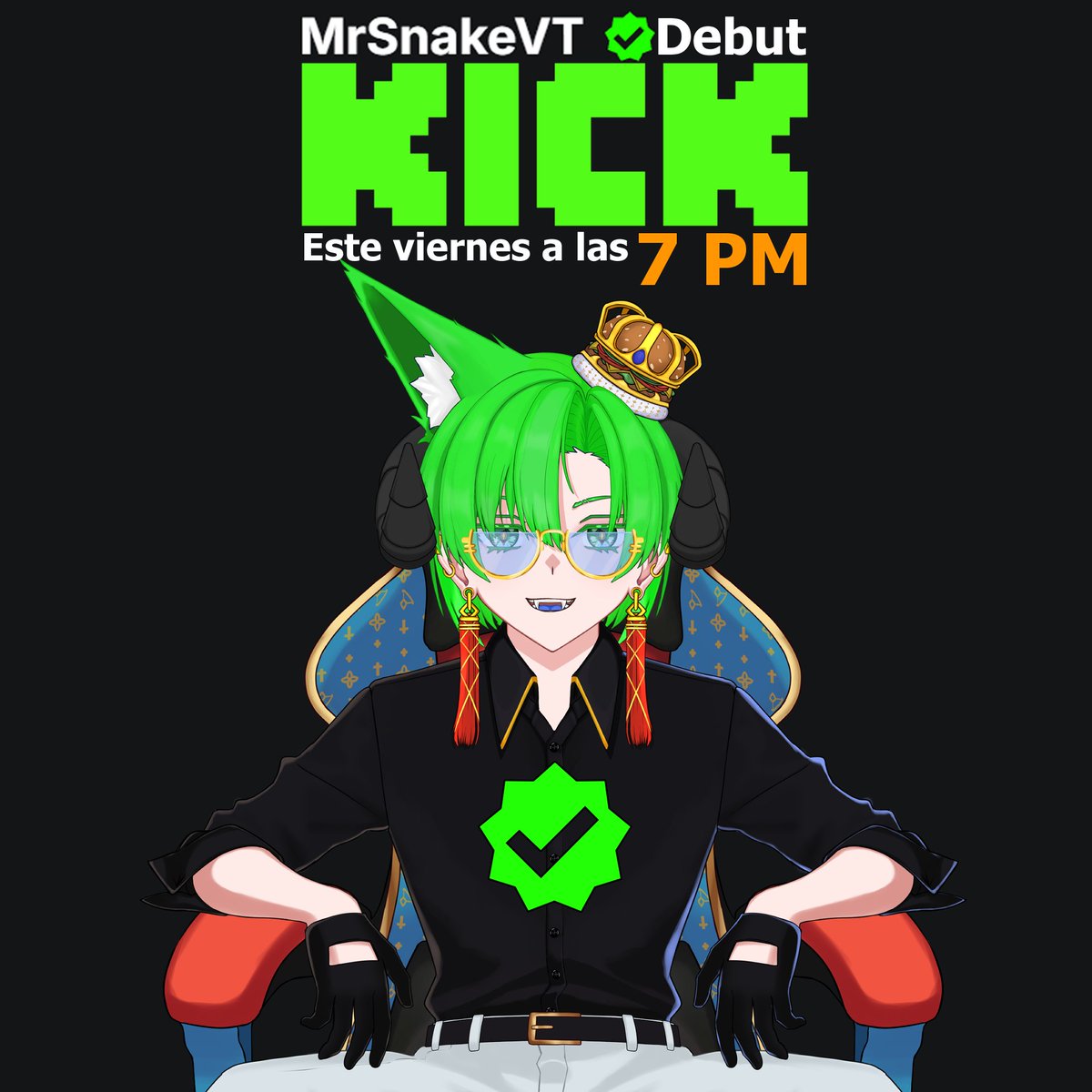 MrSnakeVT's tweet image. Chacoteros
Este viernes a las 8 PM (hora CDMX) estaré en vivo en kick.com/mrsnakevt
acompáñenme para pasar un buen rato
(👉ﾟヮﾟ)👉 Muehehe he

#VTuberUprising  #Vtuber #vtuberlatam