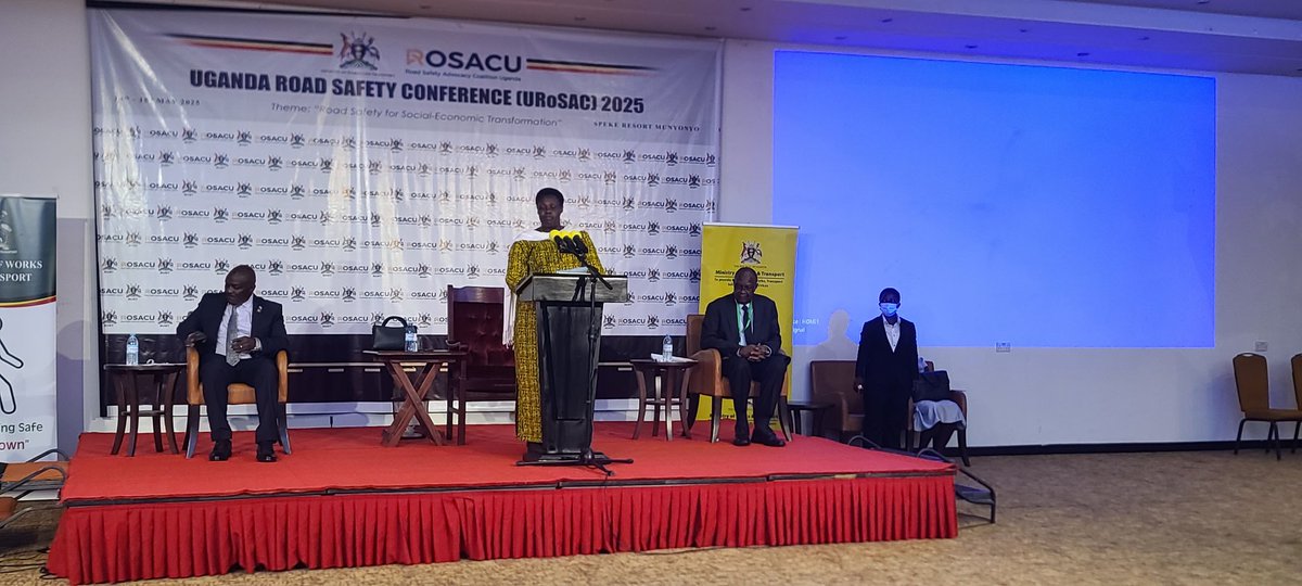 She affirms that government will continue to support safe movement of road users in Uganda as she extends the message of his H.E. Yoweri Kaguta Museveni.