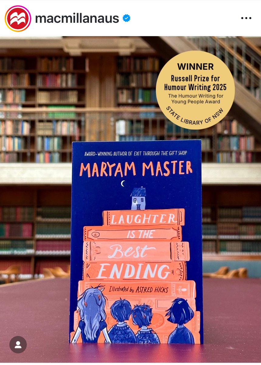 Maryam Master (@maryam_master) on Twitter photo Just call me Madam FunnyPants from now on! Thrilled to have WON the <a href="/statelibrarynsw/">State Library of NSW</a> 2025 prize for Humour Writing!
The winner was selected by junior judges aged 10-11 which makes it EXTRA special. Thank you from the bottom of my heart 🧡
#HumourWriting #RussellPrize #Loveozmg Just call me Madam FunnyPants from now on! Thrilled to have WON the <a href="/statelibrarynsw/">State Library of NSW</a> 2025 prize for Humour Writing!
The winner was selected by junior judges aged 10-11 which makes it EXTRA special. Thank you from the bottom of my heart 🧡
#HumourWriting #RussellPrize #Loveozmg