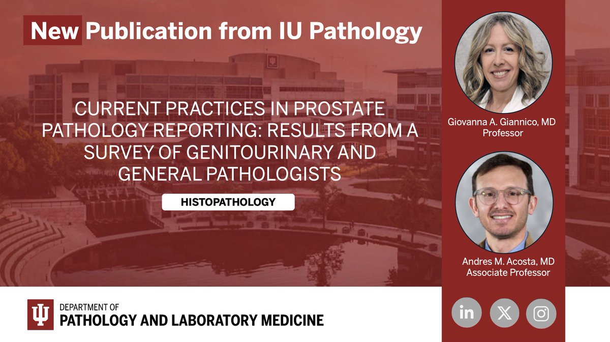🆕 New publication alert 🚨 
Global survey reveals diverse practices in prostate pathology reporting, from grading to IHC use #gupath #pathtwitter @ga_giannico <a href="/Andres_M_Acosta/">Andres Martin Acosta (Andy)</a>