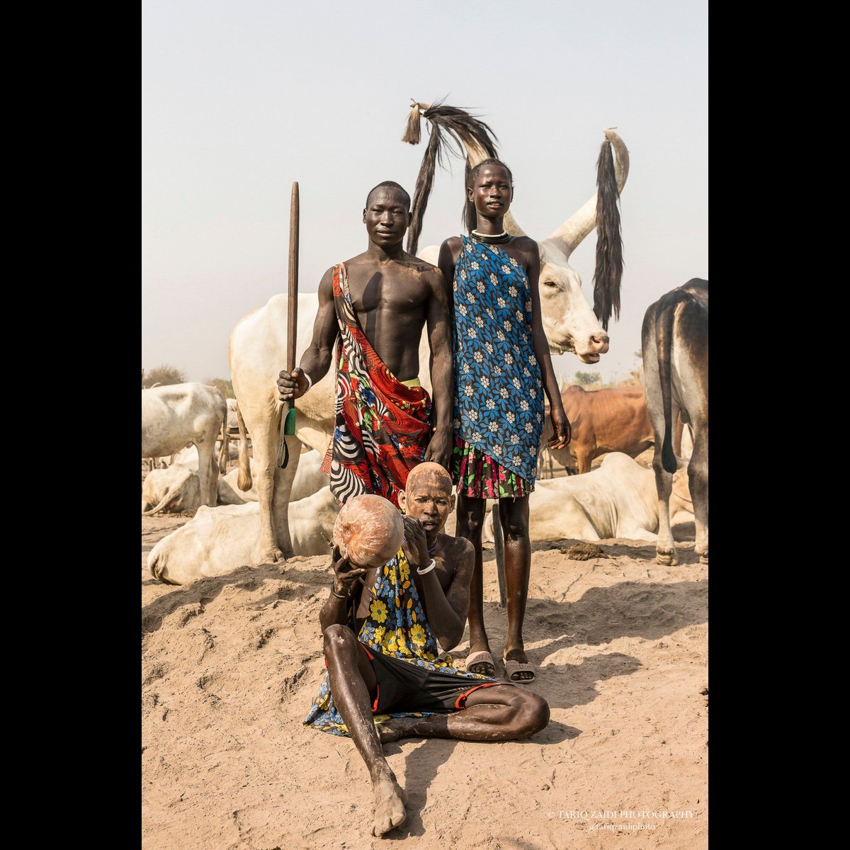 Tariq Zaidi (@tariqzaidiphoto) on Twitter photo The men and women of the Mundari tribe pose with a cattle prod and a gourd of milk, in front of their favourite animal in the herd. Image by <a href="/tariqzaidiphoto/">Tariq Zaidi</a> 2016. #SouthSudan #Mundari The men and women of the Mundari tribe pose with a cattle prod and a gourd of milk, in front of their favourite animal in the herd. Image by <a href="/tariqzaidiphoto/">Tariq Zaidi</a> 2016. #SouthSudan #Mundari