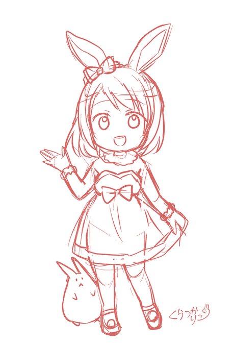 白うさりこアクスタ、作るならこんな感じかなー
できればまた裏面に後ろ姿もつけたい! 