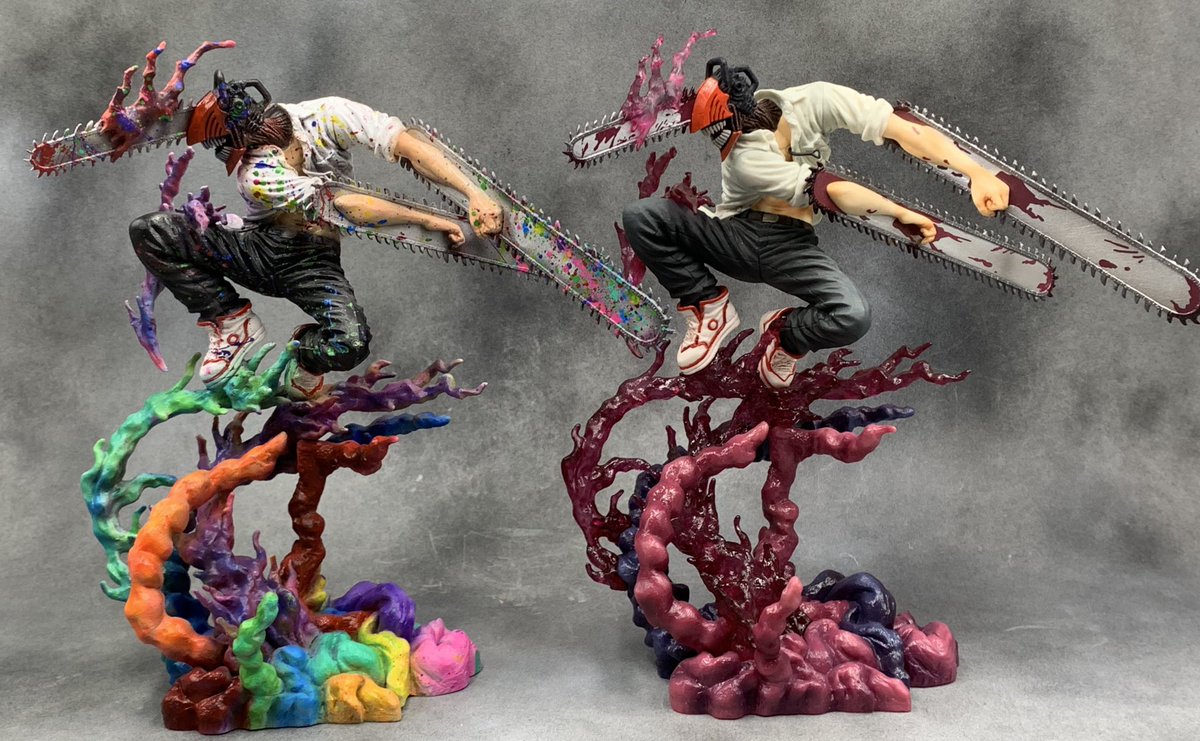 フィギュアーツzeroの岩倉チェンソーマンをリペイントしました！ 4枚目