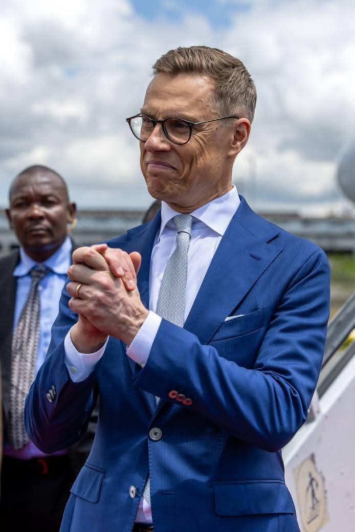 Kithure Kindiki (@kindikikithure) on Twitter photo JKIA, NAIROBI CITY COUNTY, KENYA
WEDNESDAY, MAY 14, 2025
On behalf of President <a href="/WilliamsRuto/">William Samoei Ruto, PhD</a>, seen off Alexander Stubb, the President of Finland and his spouse Suzanne Ines-Stubb, following their successful State Visit to Kenya. JKIA, NAIROBI CITY COUNTY, KENYA
WEDNESDAY, MAY 14, 2025
On behalf of President <a href="/WilliamsRuto/">William Samoei Ruto, PhD</a>, seen off Alexander Stubb, the President of Finland and his spouse Suzanne Ines-Stubb, following their successful State Visit to Kenya.