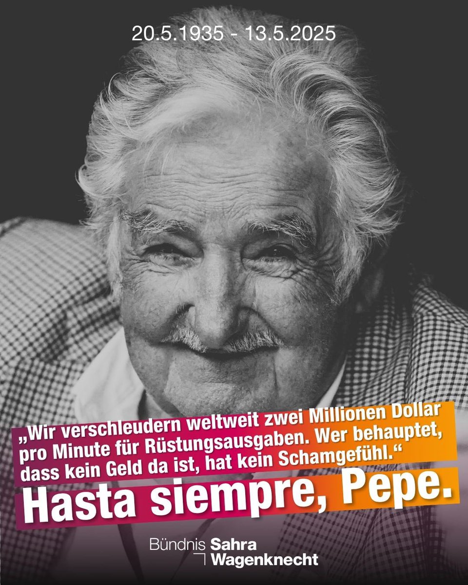 Der Mitbegründer der Tupamaros-Stadtguerilla, Abgeordnete des Linksbündnisses Frente Amplio und spätere Präsident Uruguays José „Pepe“ Mujica war und ist Vorbild und Lichtblick für alle, die für die Perspektive einer besseren Zukunft kämpfen. Bei seiner Amtseinführung 2010 in