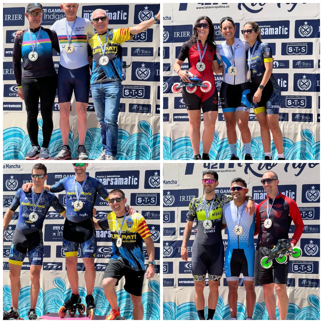 ClubPatiBCN's tweet photo. Barcelona torna de la VII marató del Rio Tajo de @talaverapatina amb diversos podis de la @LauraEsbrCorbel, el @90MBVictor, l'@bilbaocanet i l'@EliasMaravillas i una nova aventura esportiva sobre patins, amb el suport de @BCN_esports @Inerciashop i #parcdelforum https://t.co/sxuSIt4kIG
