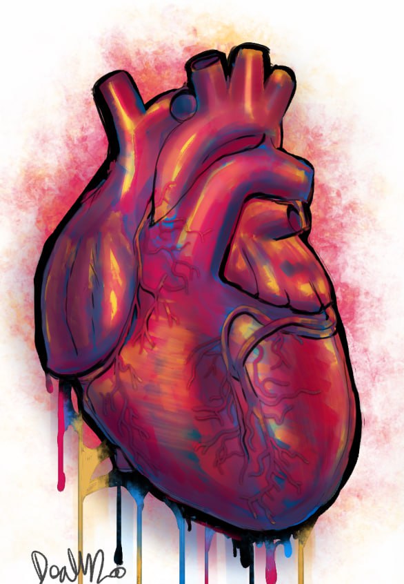 Combining realistic anatomy with the unreal colors
#art #digitalart #xppen #noai #heart #anatomy