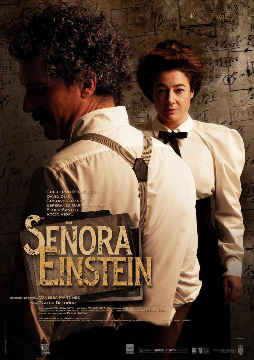 SEÑORA EINSTEIN este sábado 17 de mayo a las 20.30h en el Teatro Nuevo Fernando Arrabal de Ciudad Rodrigo
😀😀
Dentro de la Red de Teatros de C y León
🎭
Muy contentos de volver a tierra charra tras el éxito de ORLANDO DE VIRGINIA WOOLF
🎟️: teatronuevo.com/senora-einstei…