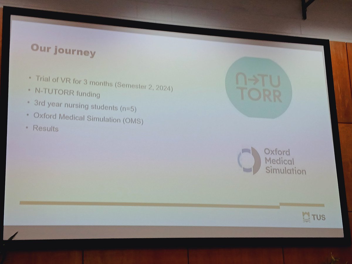 Tom Farrelly SFHEA (@tomfarrelly) on Twitter photo Dr Laura Dempsey <a href="/lauradempsey123/">Laura Dempsey</a> of <a href="/NursingTUS/">TUS Nursing & Healthcare</a> presenting about her work with nursing students and the use of VR simulation at the ReShape Conference in <a href="/TUS_ie/">Technological University of the Shannon</a> Athlone Dr Laura Dempsey <a href="/lauradempsey123/">Laura Dempsey</a> of <a href="/NursingTUS/">TUS Nursing & Healthcare</a> presenting about her work with nursing students and the use of VR simulation at the ReShape Conference in <a href="/TUS_ie/">Technological University of the Shannon</a> Athlone