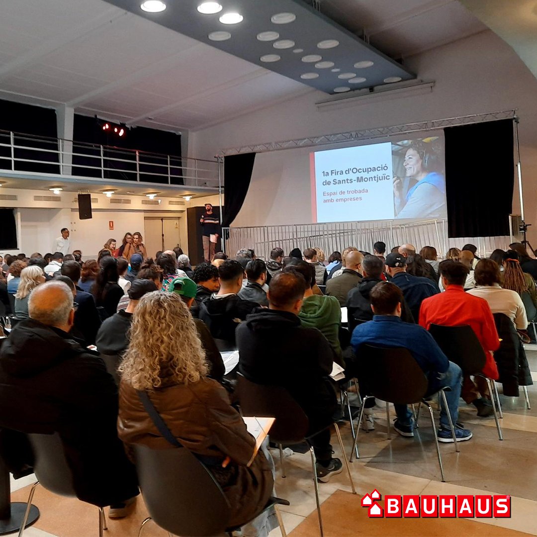 ¡BAUHAUS en la 1ª Fira d’Ocupació Sants-Montjuïc!
Entrevistamos a más de 50 personas y ¡ya hay una nueva incorporación al #TeamBAUHAUS!
Gracias a Barcelona Activa y a todas las entidades por hacerlo posible.
#TalentoLocal #CompromisoBAUHAUS #Empleo