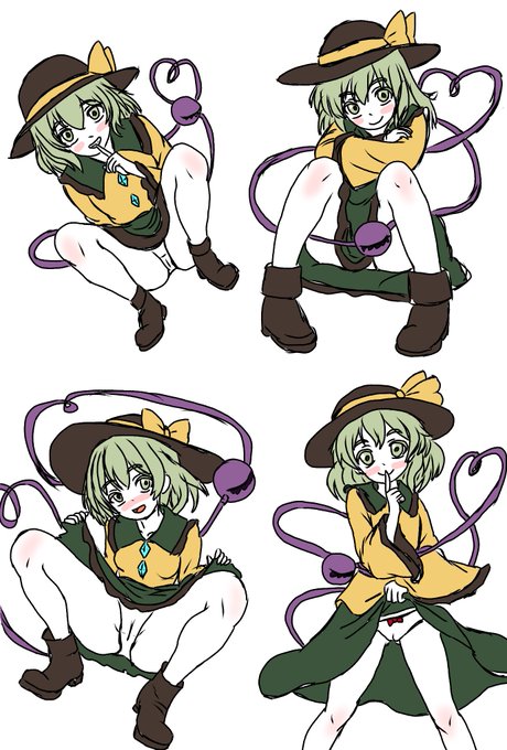 こっそりパンツをみせてくれるこいしちゃん 