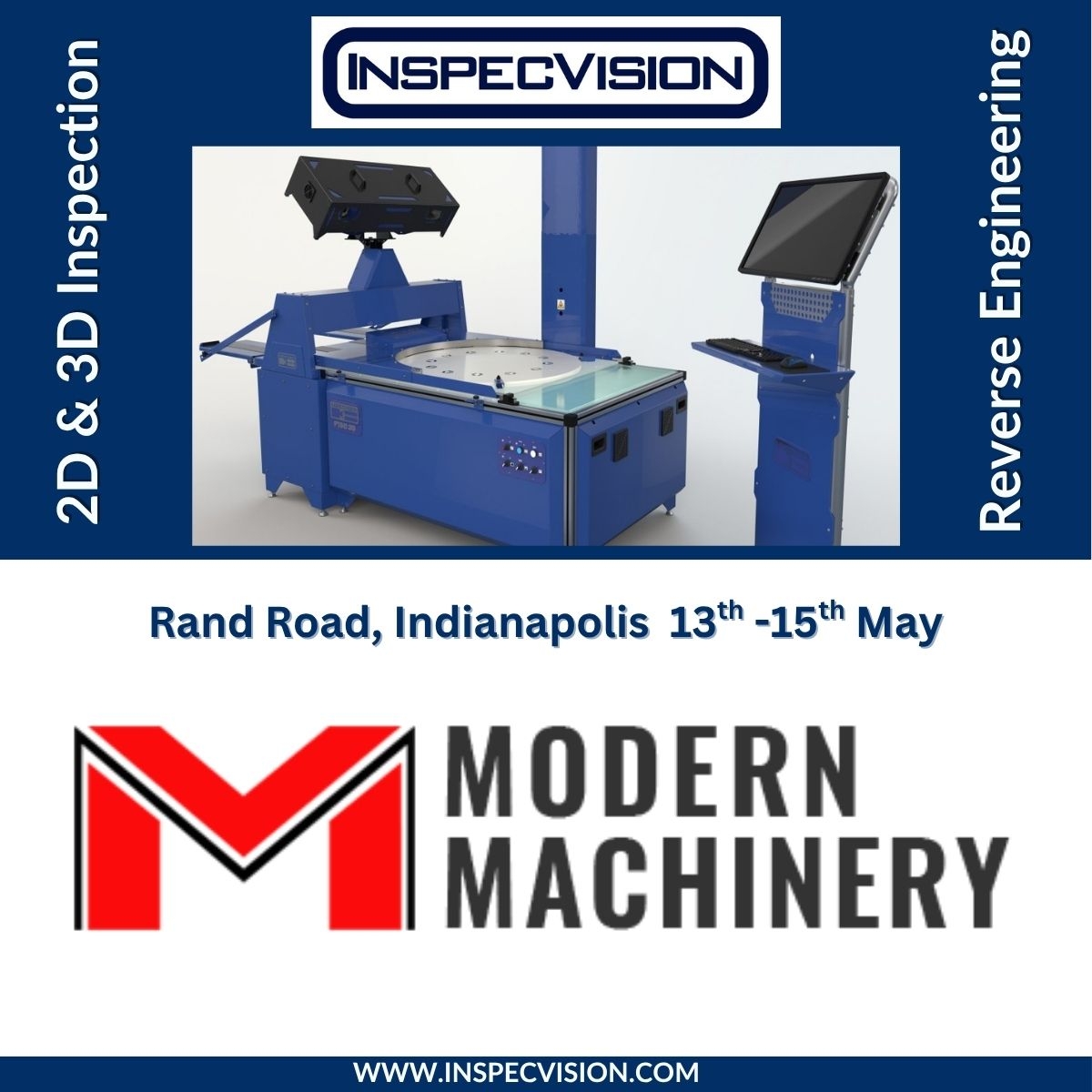 InspecVision Ltd (@inspecvision) on Twitter photo Our North American partner <a href="/Productivity/">Productivity</a> Quality, Inc. are at the @Modern Machinery Company Inc. in Indianapolis this week. Call by for a live demo of our automated Planar 2D inspection system and get some expert advice from David!
Register here: zurl.co/fhIQ0 Our North American partner <a href="/Productivity/">Productivity</a> Quality, Inc. are at the @Modern Machinery Company Inc. in Indianapolis this week. Call by for a live demo of our automated Planar 2D inspection system and get some expert advice from David!
Register here: zurl.co/fhIQ0