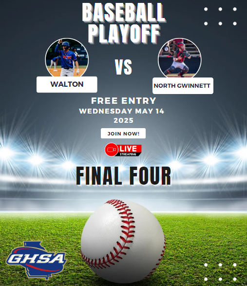 GHSA Sports (@officialghsaorg) on Twitter photo π₯βΎοΈ Baseball Final Four
<a href="/Walton_Baseball/">Walton Baseball</a> vs <a href="/NGDawgsBaseball/">NGHS Baseball</a>
πΊLivestream: bit.ly/7N0J79i
πΉ Wednesday may 14
πΉ@ 5p.
<a href="/NGHSAthletics/">North Gwinnett Athletics</a> <a href="/CoachJohnson50/">Nick Johnson</a> <a href="/GAWillStewart/">Will</a> <a href="/hplc_tech/">Tony Chuck πΊπΈ</a> <a href="/nathansshaffer/">Nathan Shaffer</a> <a href="/major_carlberg/">Major Carlberg</a> <a href="/stephtodd/">Stephanie Todd Haley</a> <a href="/CoachNamkoong/">Ezra Namkoong</a> <a href="/NewEraGrind/">Coach Ced Dickerson</a> π₯βΎοΈ Baseball Final Four
<a href="/Walton_Baseball/">Walton Baseball</a> vs <a href="/NGDawgsBaseball/">NGHS Baseball</a>
πΊLivestream: bit.ly/7N0J79i
πΉ Wednesday may 14
πΉ@ 5p.
<a href="/NGHSAthletics/">North Gwinnett Athletics</a> <a href="/CoachJohnson50/">Nick Johnson</a> <a href="/GAWillStewart/">Will</a> <a href="/hplc_tech/">Tony Chuck πΊπΈ</a> <a href="/nathansshaffer/">Nathan Shaffer</a> <a href="/major_carlberg/">Major Carlberg</a> <a href="/stephtodd/">Stephanie Todd Haley</a> <a href="/CoachNamkoong/">Ezra Namkoong</a> <a href="/NewEraGrind/">Coach Ced Dickerson</a>