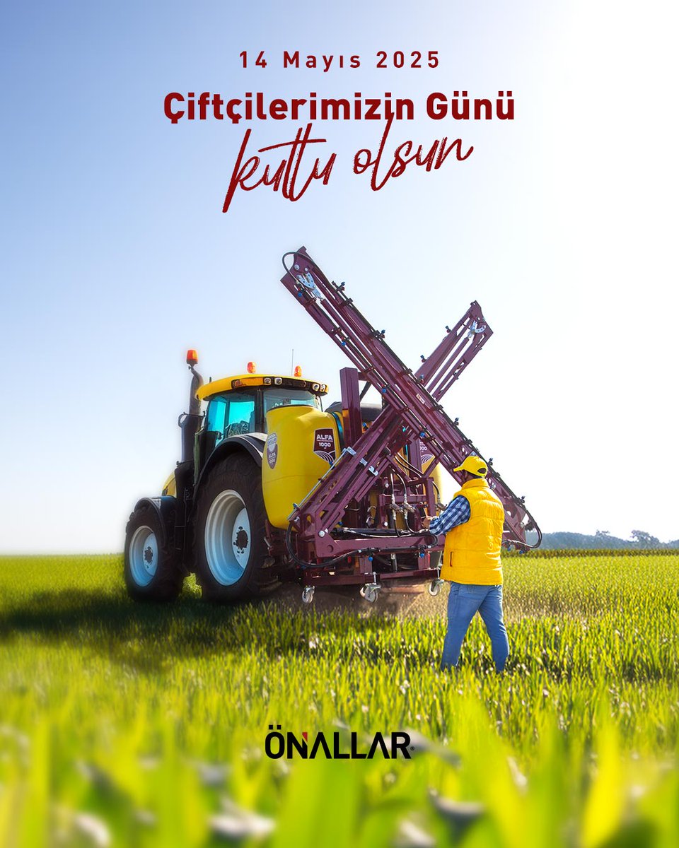 Alın teriyle toprağı berekete dönüştüren tüm emektar çiftçilerimizin günü kutlu olsun.

#dünyaçiftçilergünükutluolsun

#önallar #tarım #mahsülünüKoru #bitkiBakımUzmanı