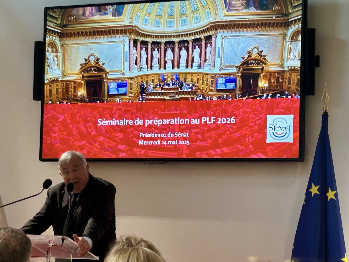 Stéphane Piednoir (@stephpiednoir) on Twitter photo Avec l'ensemble des rapporteurs des différentes missions budgétaires, préparation du #PLF2026 sous l'égide du Président du <a href="/Senat/">Sénat</a> <a href="/gerard_larcher/">Gérard Larcher</a> et du rapporteur général <a href="/jf_husson/">Jean-François Husson</a>.
⚠️L'objectif de réduction à 4,6% du déficit public passe par des économies de 40 milliards Avec l'ensemble des rapporteurs des différentes missions budgétaires, préparation du #PLF2026 sous l'égide du Président du <a href="/Senat/">Sénat</a> <a href="/gerard_larcher/">Gérard Larcher</a> et du rapporteur général <a href="/jf_husson/">Jean-François Husson</a>.
⚠️L'objectif de réduction à 4,6% du déficit public passe par des économies de 40 milliards