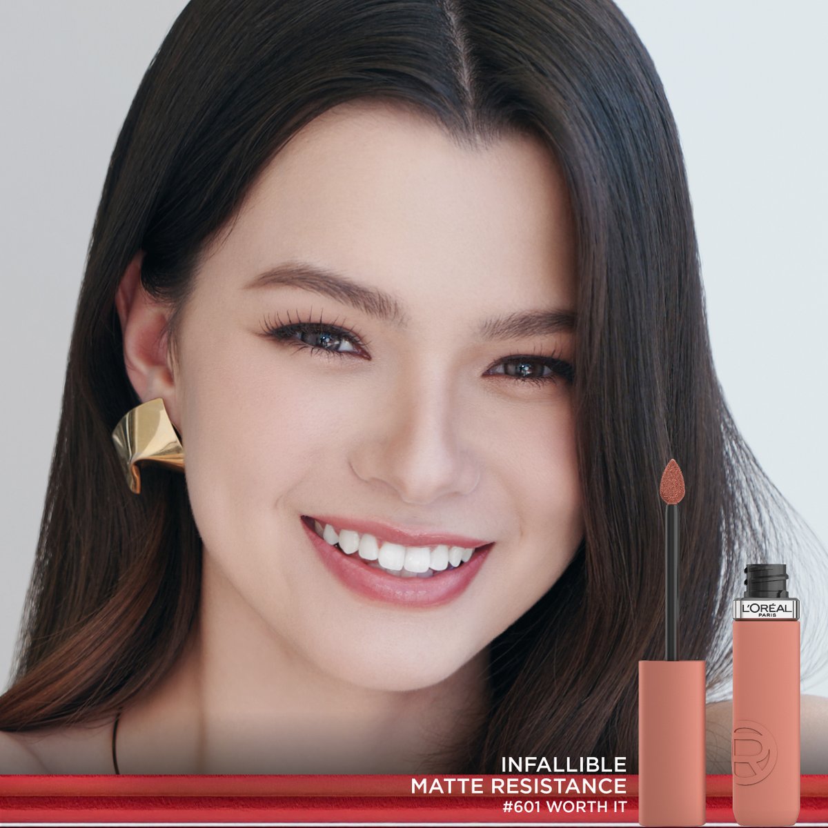 LOrealParisTH's tweet photo. First look in Cannes with @AngelssBecky 
เสิร์ฟลุคแกลมสบายๆด้วยเมคอัพจากลอรีอัล ปารีส

Infallible Tinted Serum 0.5-2
Panorama Mascara
Matte Resistance 601
3-Second Setting Mist
#LOrealParisTH #Makeup #Skincare #LightsonWomen #LOrealParisCannesTH #WorthIt #LOrealParisCannes #Becky https://t.co/LKjDUONfVH