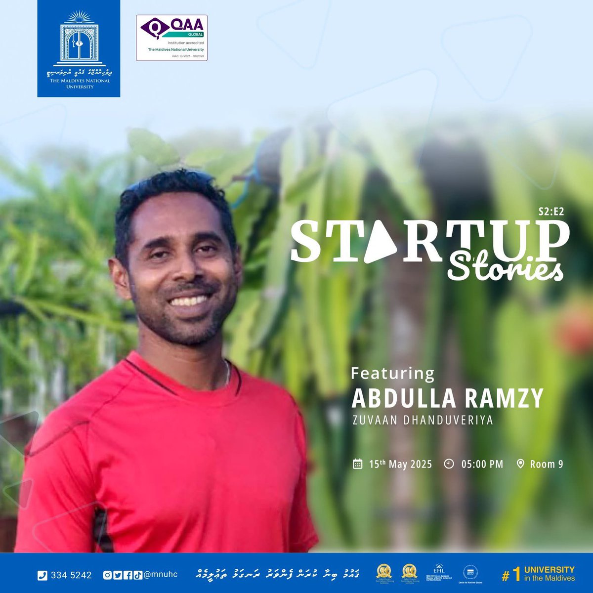 Zuvaan Dhanduveriyaa (@zuvandhaduveria) on Twitter photo Abdulla Ramzy (Zuvaan Dhanduveriya), Founder of Fresh Yield Pvt Ltd. His farm is known for its sustainable practices and diverse crops and provides an educational experience on tropical farming. <a href="/MNUedu/">The Maldives National University</a> #StartupStories #studyatMNU #NationBuildingSince1973 Abdulla Ramzy (Zuvaan Dhanduveriya), Founder of Fresh Yield Pvt Ltd. His farm is known for its sustainable practices and diverse crops and provides an educational experience on tropical farming. <a href="/MNUedu/">The Maldives National University</a> #StartupStories #studyatMNU #NationBuildingSince1973