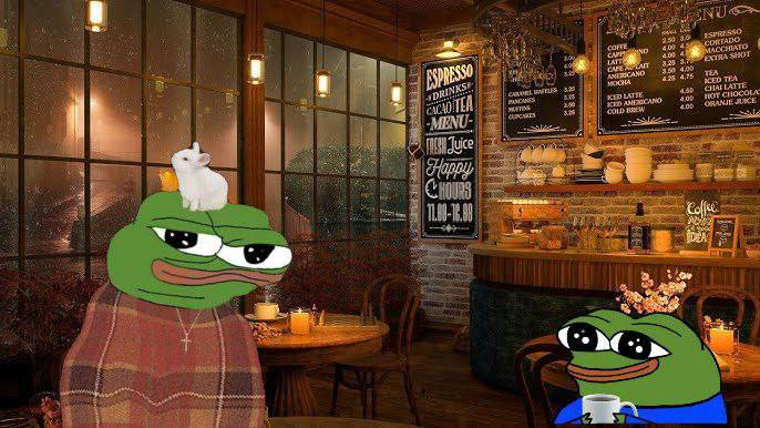 $Pepo and $Apu frogs drinking tea and thinking about future plans 

Flight is inevitable

@Peepo_Community