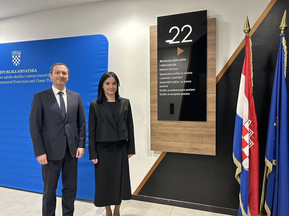 Fabien Fieschi (@fabienfieschi) on Twitter photo I met yesterday with 🇭🇷Minister of environment and green transition <a href="/marvuckovic/">Marija Vučković</a> to talk about preparation of #UNOC3 🇺🇳🌊in Nice, importance of #BBNJ treaty for #biodiversity , common fight against #ClimateChange , #innovation for #environment + avenues for 🇫🇷🇭🇷cooperation. I met yesterday with 🇭🇷Minister of environment and green transition <a href="/marvuckovic/">Marija Vučković</a> to talk about preparation of #UNOC3 🇺🇳🌊in Nice, importance of #BBNJ treaty for #biodiversity , common fight against #ClimateChange , #innovation for #environment + avenues for 🇫🇷🇭🇷cooperation.