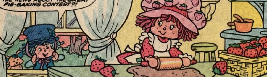 dreamyyarchive's tweet image. strawberry shortcake comics of the 1980's 🍓