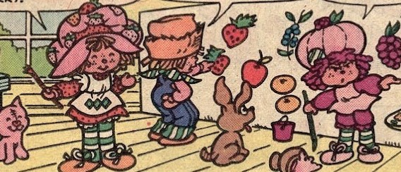 dreamyyarchive's tweet image. strawberry shortcake comics of the 1980's 🍓