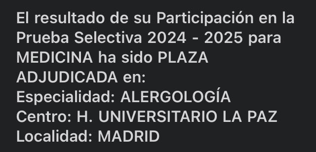 Hernandepor's tweet photo. Por fiiin!!! 😊 R1 de Alergología en el H.U. La Paz 🐝🌷 https://t.co/iCEat84f1O