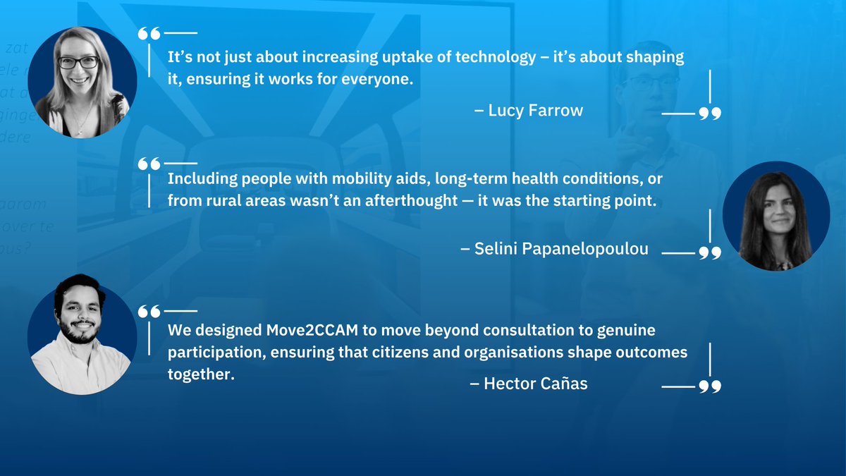 At our MOVE2CCAM webinar, experts from BABLESmartCity &amp; ThinksInsight showed how co-creation &amp; diverse citizen input across shaped the IMAT Tool—a planner’s guide to responsible #SelfDrivingVehicles deployment.

🌍 Ready to innovate?

#MOVE2CCAM #SmartCities #CCAM