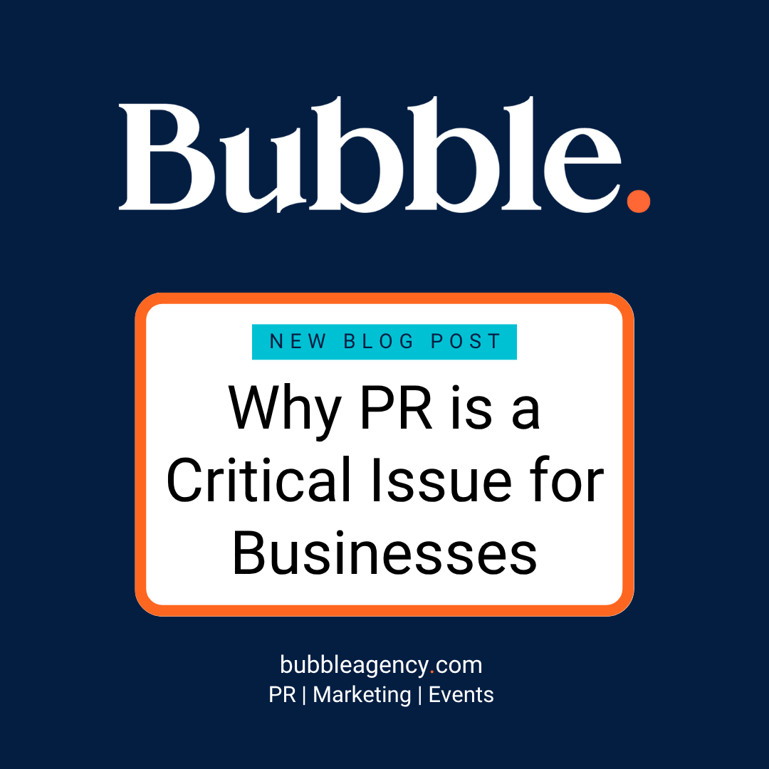 Even the best product or service will struggle if nobody knows it exists. Insights from Louise, our MD, explain why PR is not optional but essential for building reputation, driving lead generation, and sustaining growth. 

Read more: bubbleagency.com/why-pr-is-a-cr… #PRStrategy