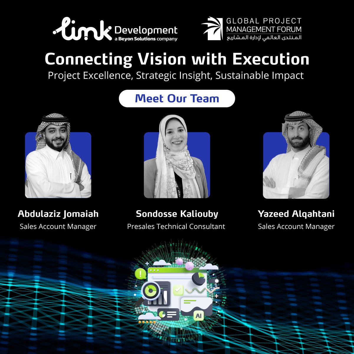 linkdevelopment's tweet image. Team Link Development is ready for #GlobalProjectManagementForum2025 in Riyadh (May 17-19)! Meet Abdulaziz, Sondosse &amp;amp; Yazeed at booth R1 and discover how our AI solutions can transform your projects. Let&apos;s accelerate digital transformation together!
#LinkDevelopment #PM