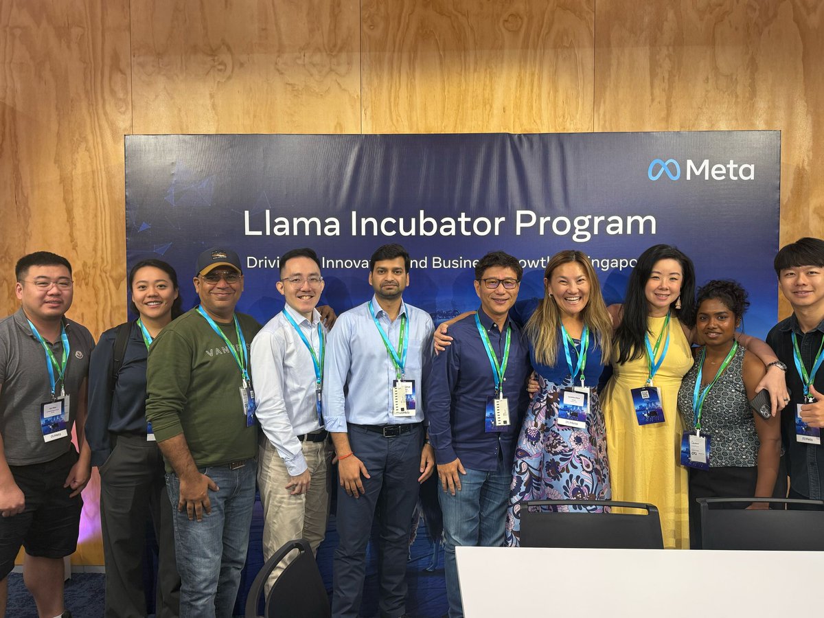 Bruce Lu (@bruceluy) on Twitter photo ๐ I'm excited to share that Morpheus Labs has been selected as a pioneer company in the Meta Llama Incubator Program (APAC) โ led by <a href="/Meta/">Meta</a> IMDA, Enterprise Singapore, <a href="/Deloitte/">Deloitte</a> & <a href="/e27co/">e27: Asia Tech News</a>.
As builders, our focus is simple:
โ
Solve real problems
โ Donโt just chase trends ๐ I'm excited to share that Morpheus Labs has been selected as a pioneer company in the Meta Llama Incubator Program (APAC) โ led by <a href="/Meta/">Meta</a> IMDA, Enterprise Singapore, <a href="/Deloitte/">Deloitte</a> & <a href="/e27co/">e27: Asia Tech News</a>.
As builders, our focus is simple:
โ
Solve real problems
โ Donโt just chase trends