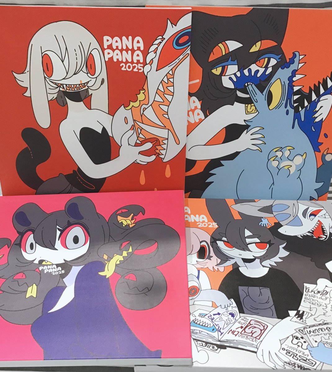 PANAPANA 個展 2025 ケントボード 未開封品 一点物 原画　② Post by PANAPANA on X: ぜひ見てね！