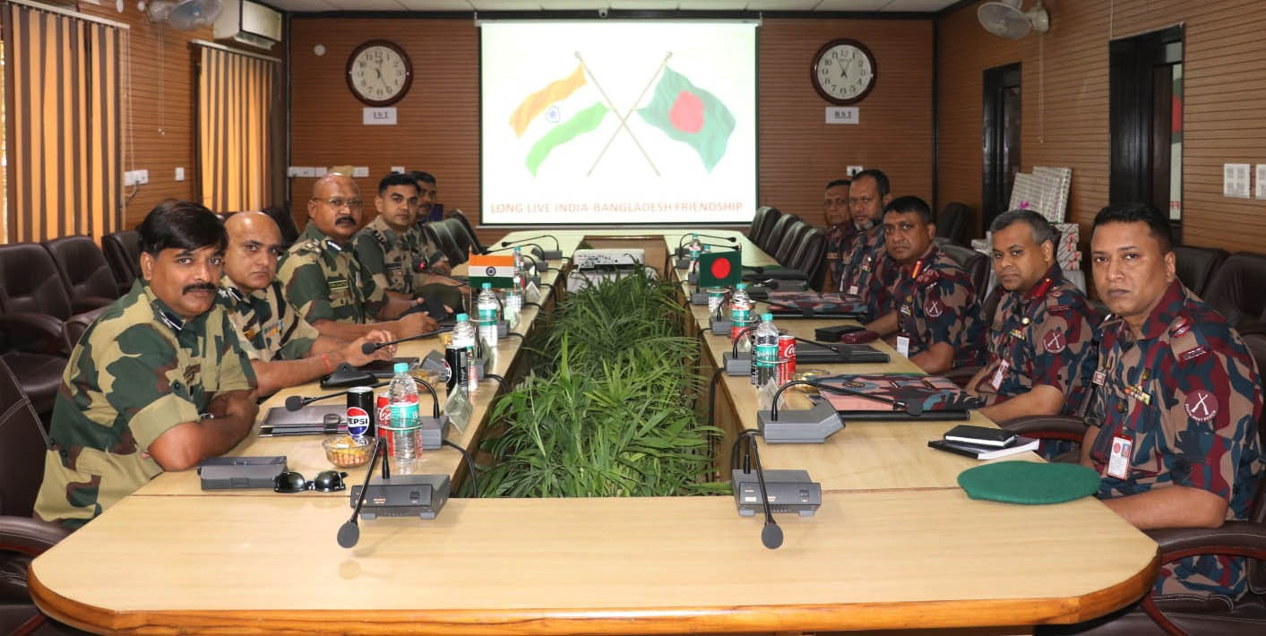 ভারতের পেট্টাপোলে বিজিবি-বিএসএফ’র সীমান্ত সমন্বয় সভা অনুষ্ঠিত