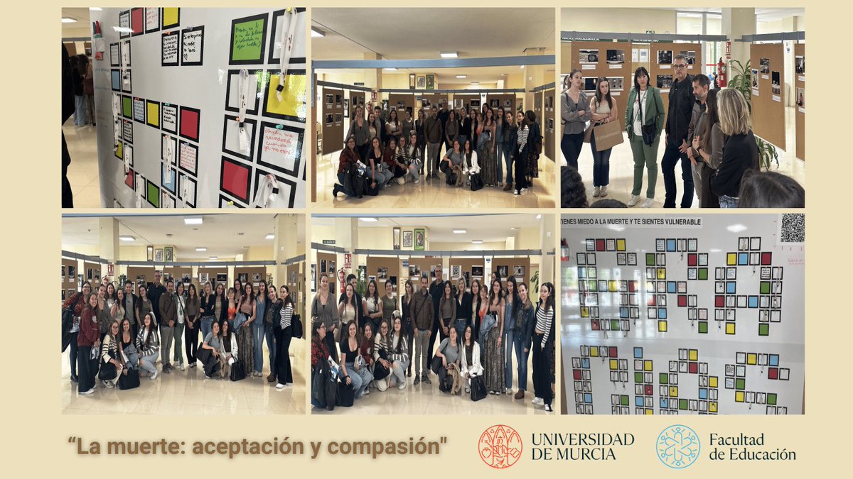 💜 El 30 de abril inauguramos “La muerte: aceptación y compasión”, una exposición fotográfica del alumnado DTIE sobre duelo, compasión y emociones.

Arte y educación en diálogo.

📍 Facultad de Educación | Hasta el 13 de mayo

<a href="/compasproyecto/">Proyecto COMPAS</a>
#EducaciónUMU #ArteYCompasión #DTIE