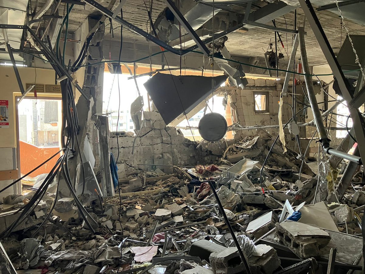 Photos taken at the Nasser hospital in southern Gaza by verified sources on May 13th. Israeli forces bombed a surgical ward killing two patients, including Palestinian journalist Hassan Eslaye. Patients and medical staff were also injured in the attack - British NGO MAP reports.