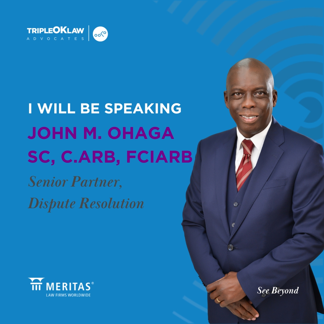 TripleOKLawLLP's tweet image. Our Senior Partner, Dispute Resolution, @JohnOhaga, will be moderating a panel on The Future of Arbitration: Virtual Hearings &amp;amp; Cybersecurity at the Cameroon Arbitration Week 2025.

#SeeBeyond #CAW2025 #Arbitration